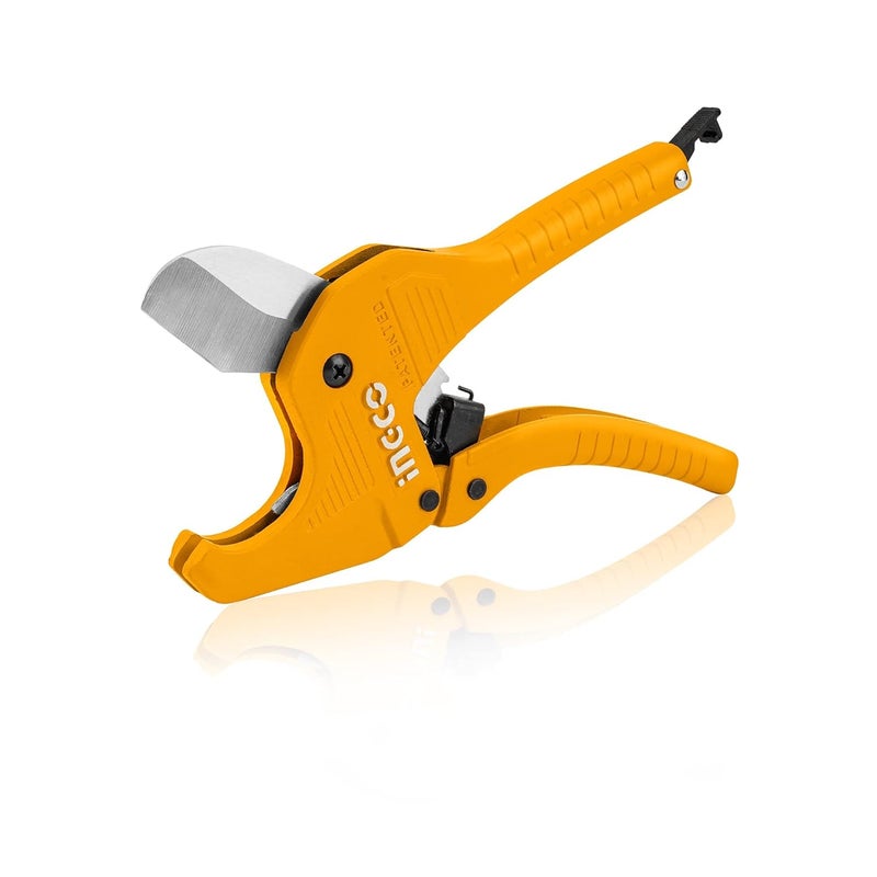 INGCO INGCO PVC Pipe Cutter 342mm INGCO Heavy Duty Plastic Pipe Cutter4CR13 Tube Cutter New Unique Handle Design OneHand Fast Pipe Cutting Tool for PVC PPR PE PEX Pipe and Other Plastic Pipe - Image 1