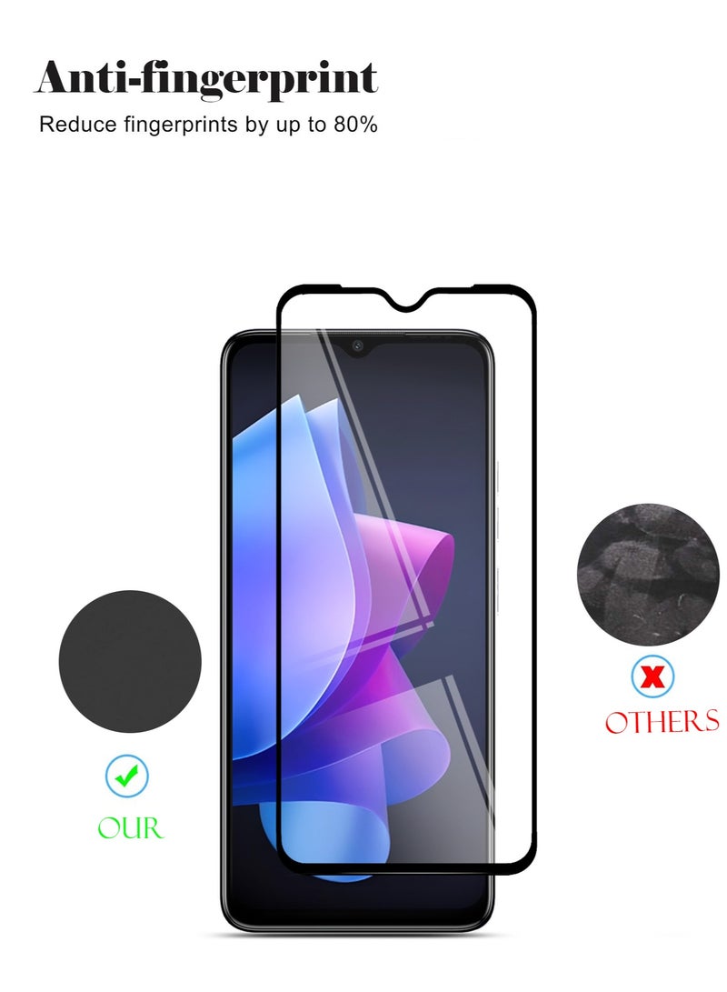 Techie Techie 5D Full Cover 9H Hardness HD Tempered Glass Screen Protector for Tecno Spark Go 2023 - Anti-Scratch, Anti-Fingerprint, and Bubbles Free Technology  - Image 2