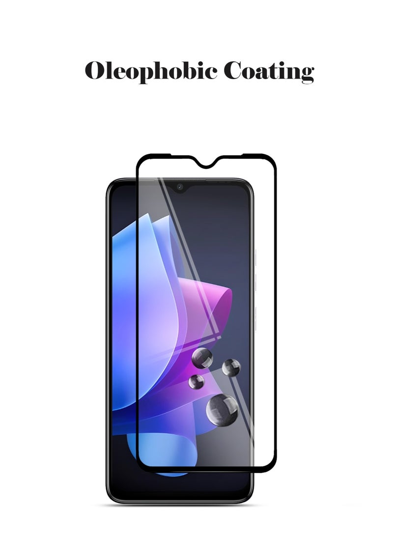 Techie Techie 5D Full Cover 9H Hardness HD Tempered Glass Screen Protector for Tecno Spark Go 2023 - Anti-Scratch, Anti-Fingerprint, and Bubbles Free Technology  - Image 3
