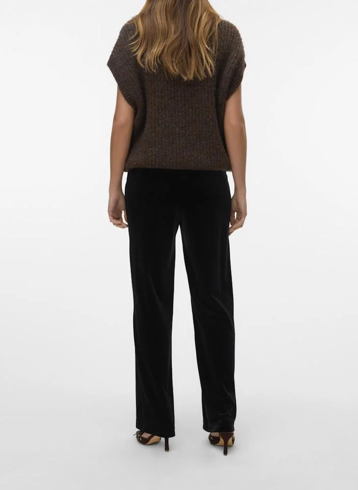 VERO MODA  Vmshanna High Waist Wide Velvet Pant for Women | Best Price UAE