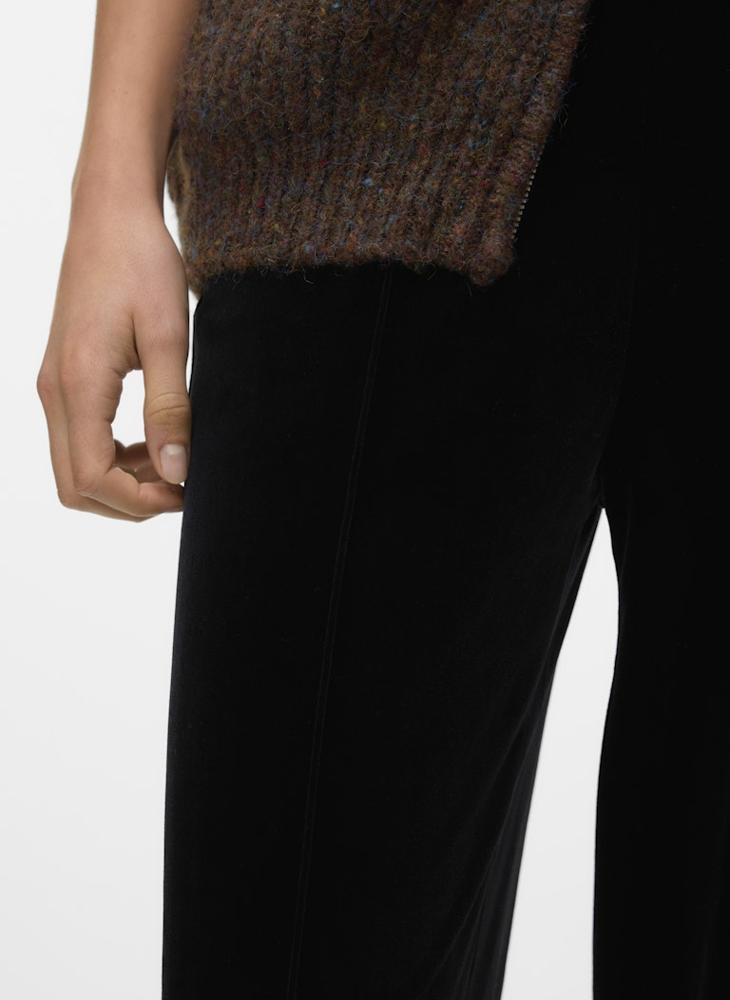 فيرو مودا بنطال مخملي واسع بخصر مرتفع في إم شانا - Image 4