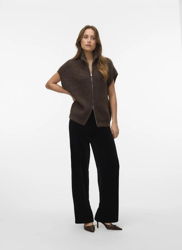 VERO MODA  Vmshanna High Waist Wide Velvet Pant for Women | Best Price UAE