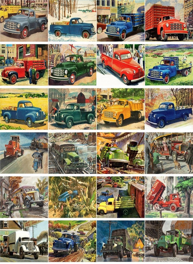 PIXILUV Vintage PostCards 24 pcs Studebaker Truck Commercial Car Classic Vintage Advert Poster - Image 2