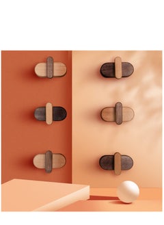 Y&D 2 Pack Wood Wall Hooks, Hooks for Hanging with Screws, Coat Hat Hanger Rustic Decor/Towel Coat, Scarf, Bag, Towel, Clothes, and More  - Image 4