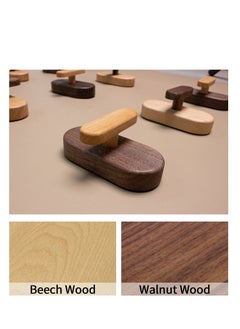 Y&D 2 Pack Wood Wall Hooks, Hooks for Hanging with Screws, Coat Hat Hanger Rustic Decor/Towel Coat, Scarf, Bag, Towel, Clothes, and More  - Image 5