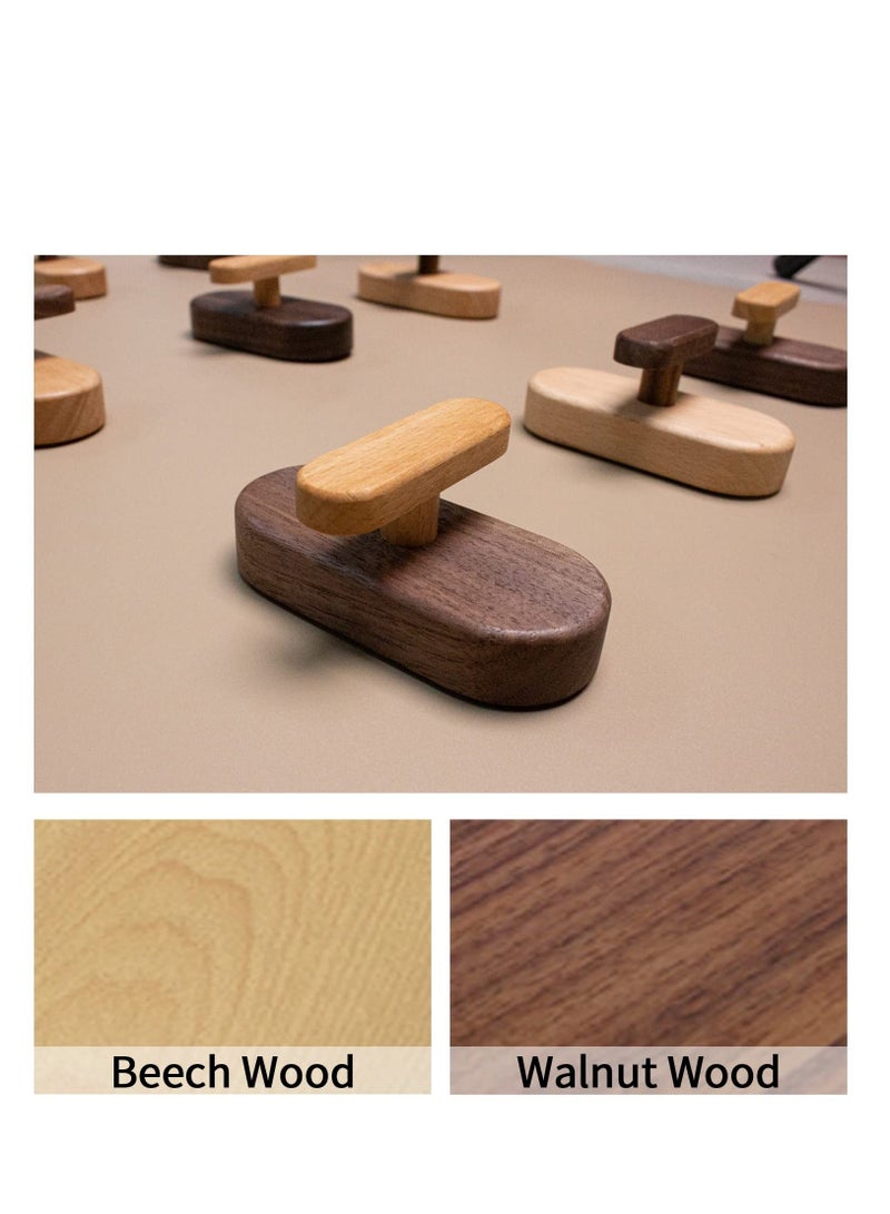 Y&D 2 Pack Wood Wall Hooks, Hooks for Hanging with Screws, Coat Hat Hanger Rustic Decor/Towel Coat, Scarf, Bag, Towel, Clothes, and More  - Image 5