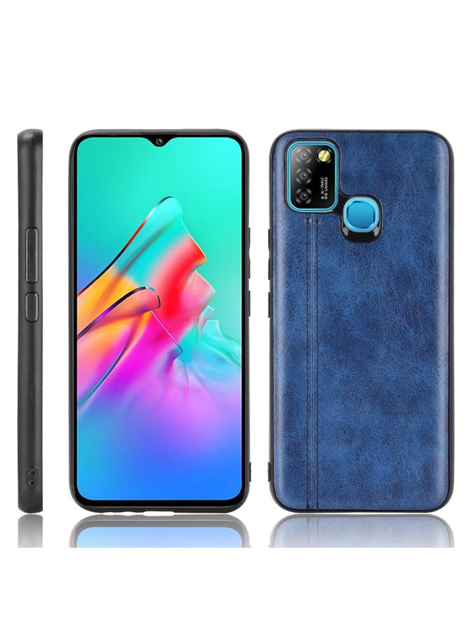 إيدويي جراب لهاتف Infinix Smart 5 مقاوم للصدمات بنمط جلد البقر المخيط، مصنوع من مادة البولي يوريثين الحراري + مادة البولي يوريثان الحراري + مادة TPU - Image 1