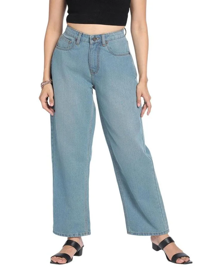 Dennis Lingo Dennis Lingo Mid Wash Straight Leg Jeans
