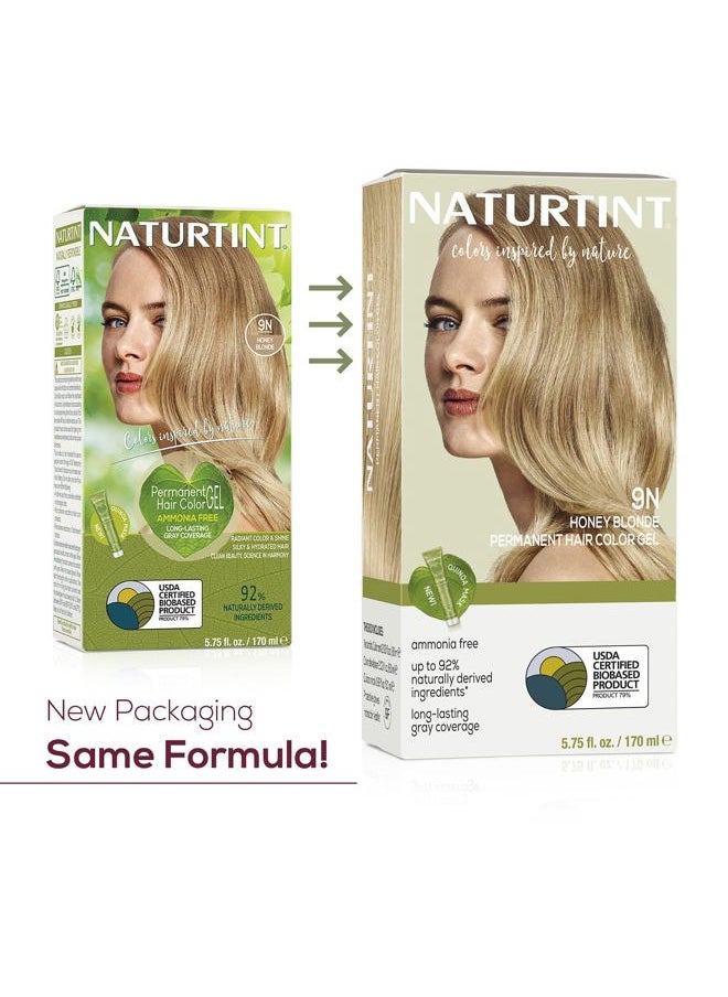 NATURTINT 9N Honey Blonde Permanent Hair Color (Pack of 1), Ammonia Free, Vegan, Cruelty Free, up to 100% Gray Coverage, Long Lasting Results (Packaging may vary)  - Image 2
