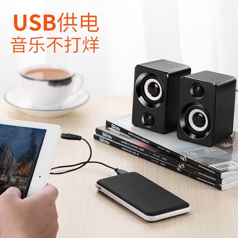 مكبر صوت صغير محمول USB ميني للمنزل هدية للهاتف المحمول مكبر صوت صغير كمبيوتر سوب ووفر دروبشيبينغ - Image 2