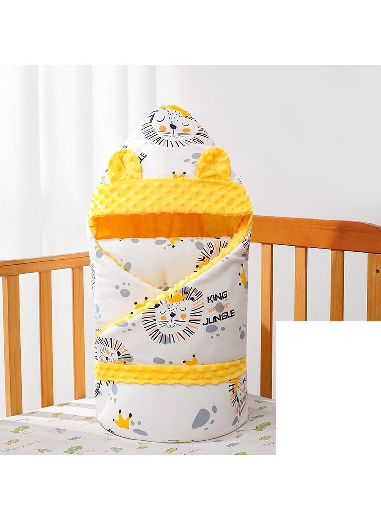 Loquat Autumn And Winter Thick Pure Cotton Wrapped Swaddling Clothes 90CM*90CM