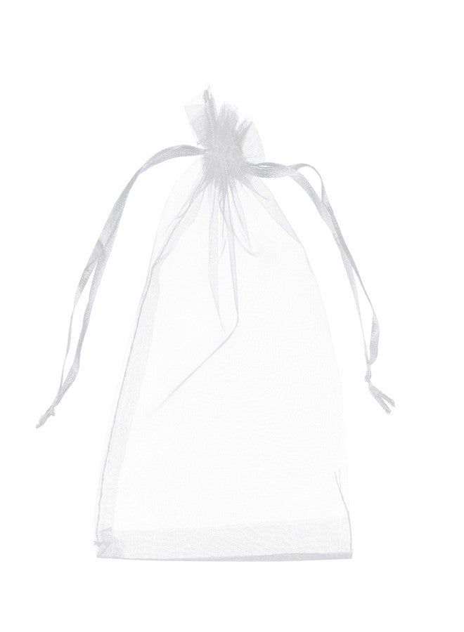 Volanic 100PCS 4X6 Inch Sheer Organza Bags with Drawstring for Candy Jewelry Party Wedding Favor Gift - Image 1