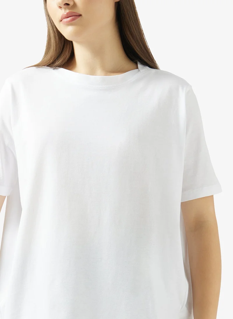 Asics BRILLIANT WHITE Nagino Oversized T-Shirt for Women | Best Price UAE