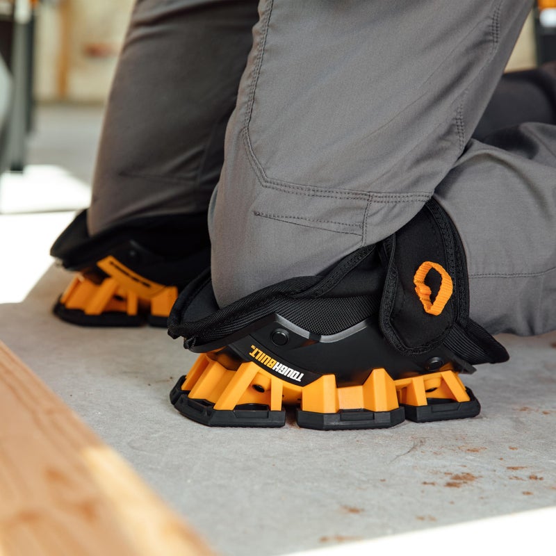 ToughBuilt - GelFit Stabilizer Knee Pads, Heavy-Duty Gel Cushioning with Ergonomic Support, Durable Hard Shell, and Stable Non-Slip Design for Construction & Flooring (TBL-KP-G205-R) - Image 5