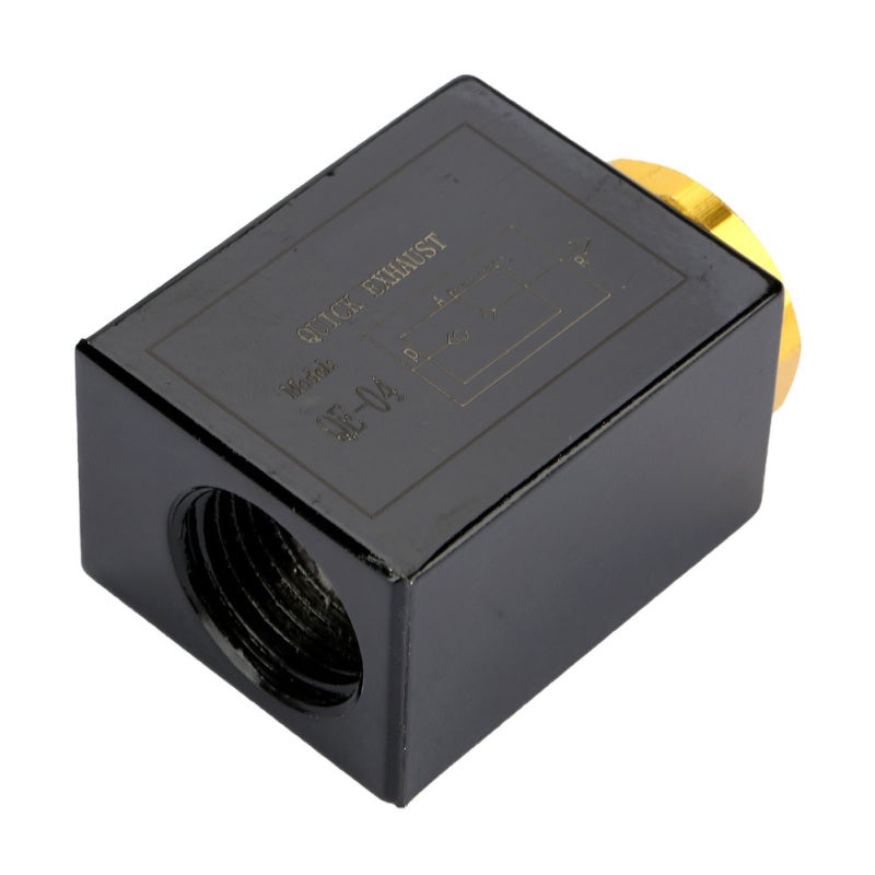 Pneumatic 3/8"/1/2" Inlet Port Air Quick Exhaust Valve Aluminum Alloy (QE-04 G1/2") - Image 4