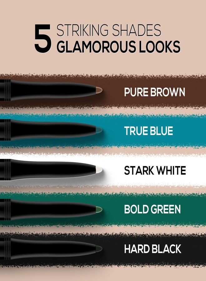 RENEE Pure Brown Kajal Pen with Sharpener |24 Hrs Stay Long Lasting Kohl Pencil |Matte Finish, Rich Color Payoff |Smudge & Water Proof with One Swipe Application Formula - 0.30gm - Image 5