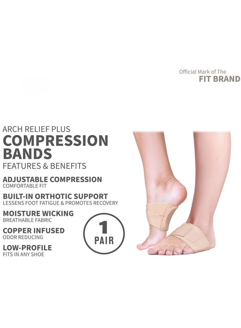 Excefore Fit Arch Relief PLUS, Compression Wrap with Orthotic Arch Support Plantar Fasciitis, Flat Feet, Fallen Arches, Universal Fit for Men and Women  - Image 2