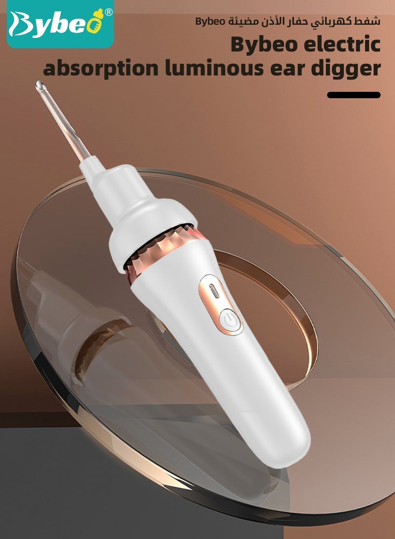 Bybeo Ear Cerumen Removal Kit, Automatic Electric Ear Wax Remover, Ear Cleaner, Earwax Cleaning Kit with LED Light, Powerful Suction for Baby,  Children and Adults, Painless Cleaning Tool  - Image 2