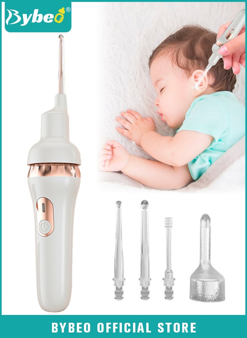Bybeo Ear Cerumen Removal Kit, Automatic Electric Ear Wax Remover, Ear Cleaner, Earwax Cleaning Kit with LED Light, Powerful Suction for Baby,  Children and Adults, Painless Cleaning Tool  - Image 1
