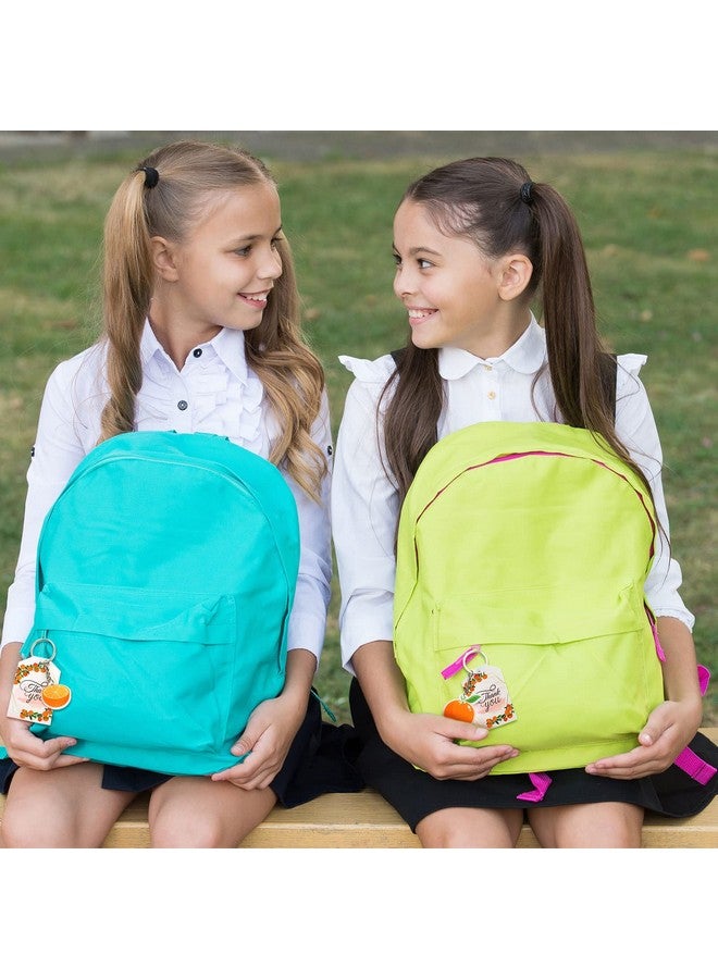 Sureio Little Cutie Baby Shower Party Favors Includes Orange Keychains White Organza Bags Thank You Tags Fruit Theme Party Favors School Rewards For Birthday Bridal Wedding Party Return Gifts (24 Sets) - Image 4