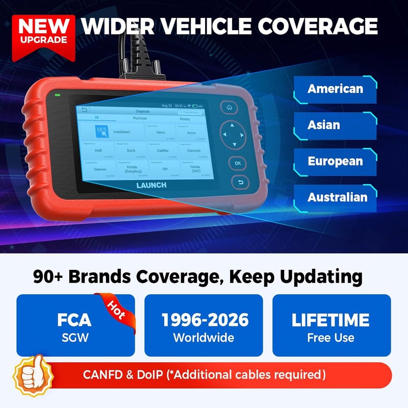 LAUNCH CRP129X Car Code Reader OBD2 Scanner ABS SRS 12 Service Reset Tool - Image 5