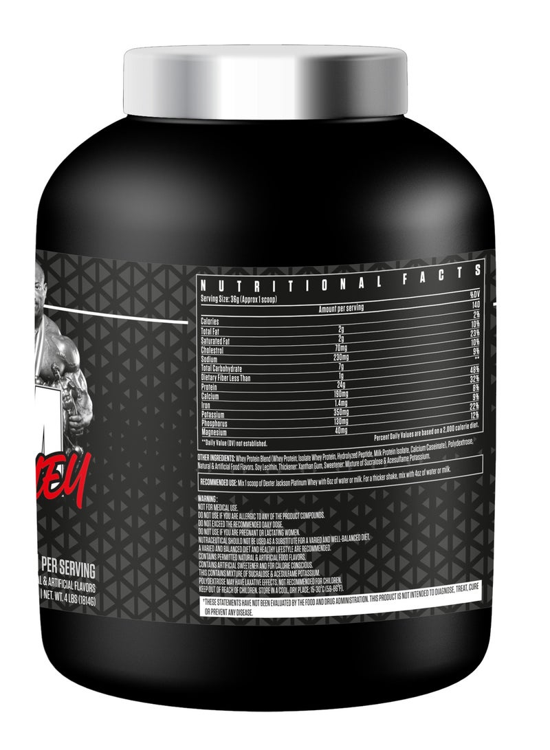 DEXTER JACKSON Black Series Platinum Whey - Ultra Premium Strength Whey & Isolate Protein - Toffee, 4lbs - Image 3