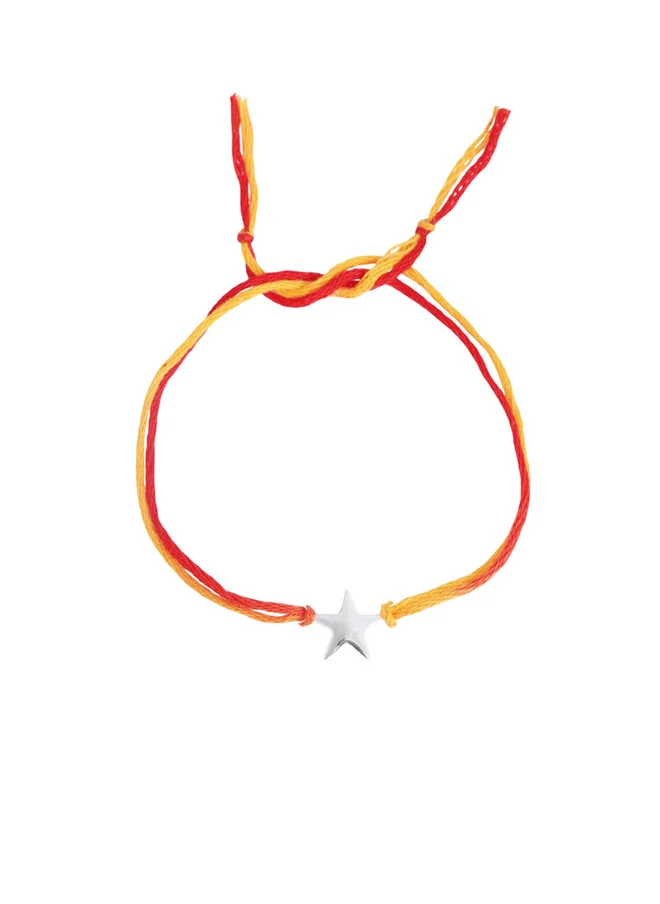 Bonkids BONKIDS Boys 925 Silver Star Charm Thread Rakhi