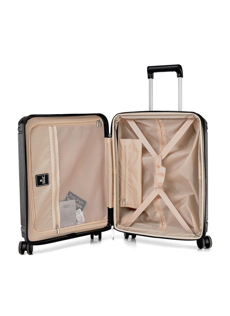 MAGELLAN Trolley travel bag hard cover Magellan Black 20 inch  - Image 5