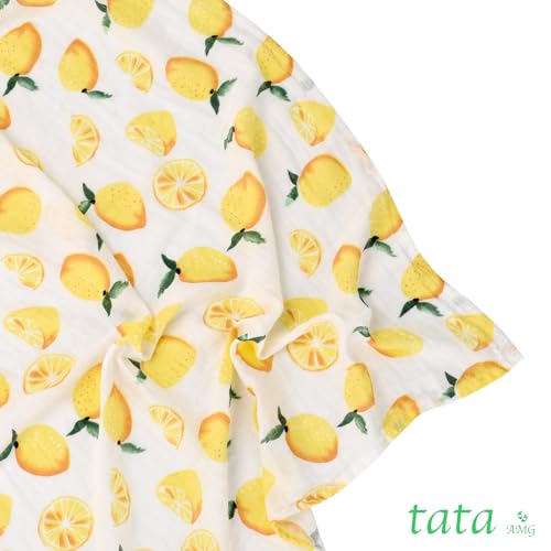 TATA AMG® 100% Organic Muslin Cotton Baby Swaddle Blanket – Soft & Breathable Receiving Blanket for Newborns, Girls & Boys – Large 47x47 | Multipurpose Baby Essentials | Pre-Washed & Gentle on Skin - Image 5