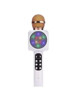 Generic Wireless Bluetooth Karaoke Microphone with Portable Player Speaker WS-1816  White  - Image 1