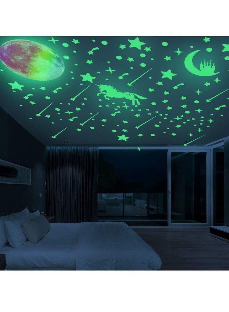 Y&D Glow in The Dark Stars for Ceiling Moon Wall Decals 525 Pcs Ceiling Kids Decors Perfect Nursery Bedroom Living Room Gift Boys and Girls  - Image 5