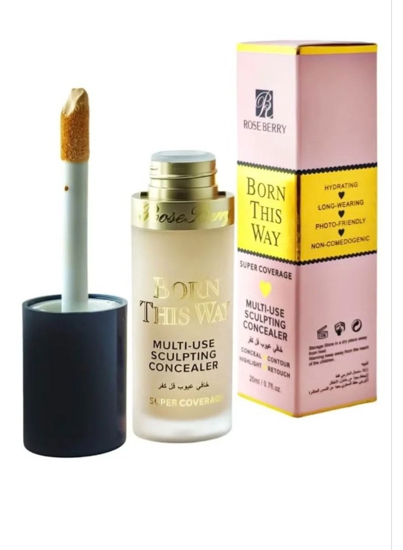 Rose Berry Born This Way Super Coverage Multi-Use Sculpting Concealer-03 - Image 2