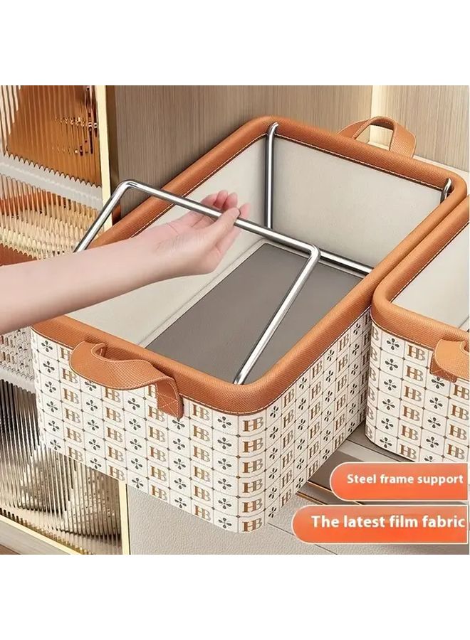 منظم الملابس القابل للطي مع إطار فولاذي داعم مقاس إضافي كبير 48x35x30 سم - Image 2