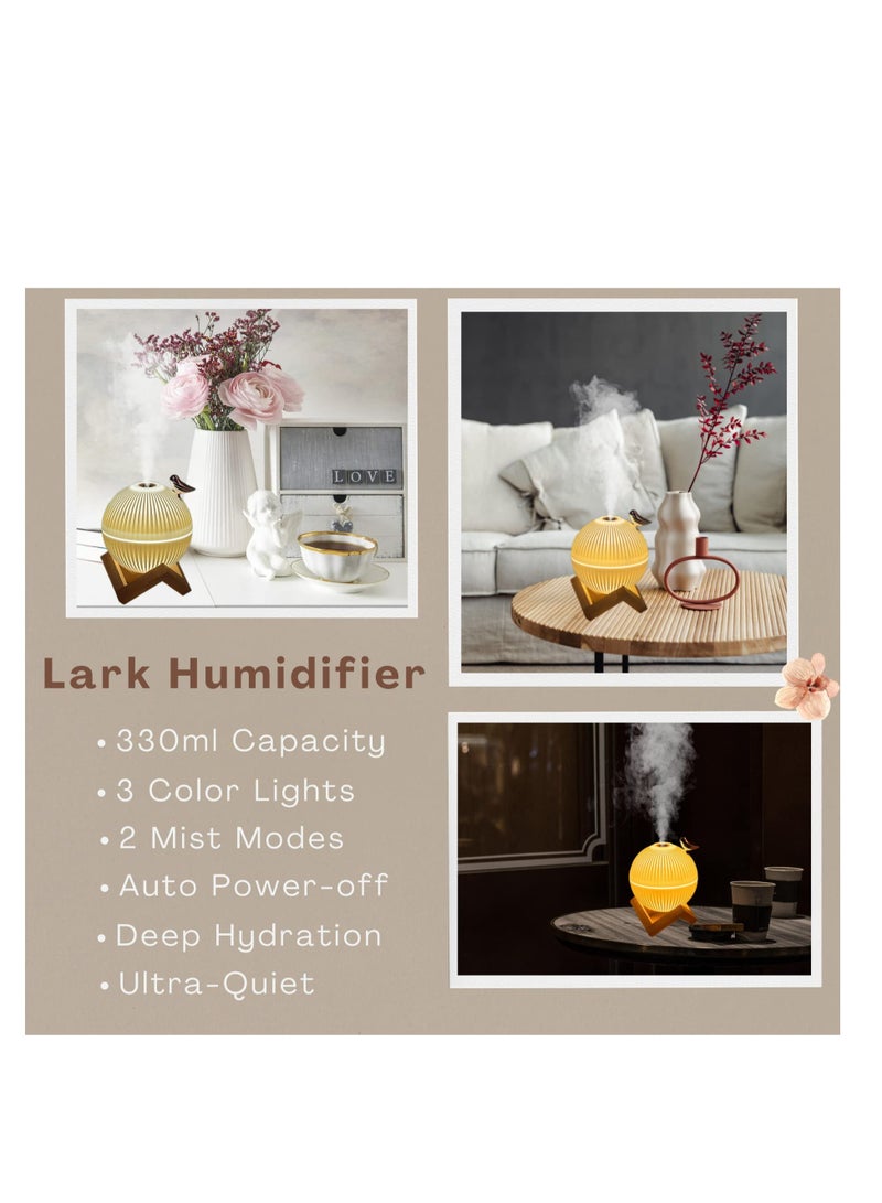 Excefore Cool Mist Humidifier, Portable Small Air Humidifier, Whisper Quiet USB Humidifier, 3D Moon Lamp Ultrasonic Humidifier, Waterless Auto Shut-Off, for Home Baby Bedroom, Yoga, Office, Travel - Image 2