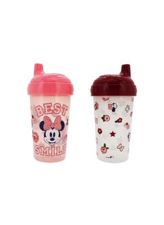 Cudlie Disney Baby Girl 2 Pack 10 Oz Hard Spout Sippy Cup For Toddler Best Smile  - Image 2