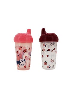 Cudlie Disney Baby Girl 2 Pack 10 Oz Hard Spout Sippy Cup For Toddler Best Smile  - Image 3