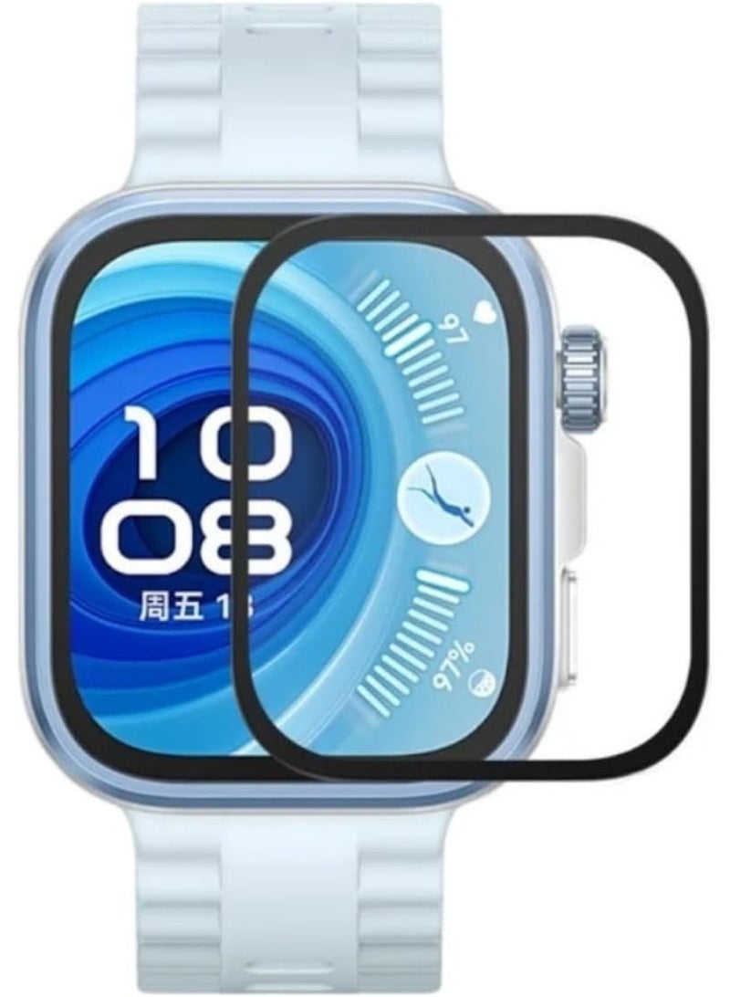 3D Curved Soft Edge Protective Film [Anti-Scratch] [Bubble Free] [Ultra Shatterproof] [High Sensitive] (Not Glass) Screen Protector For Huawei Watch Fit 4 - Image 1