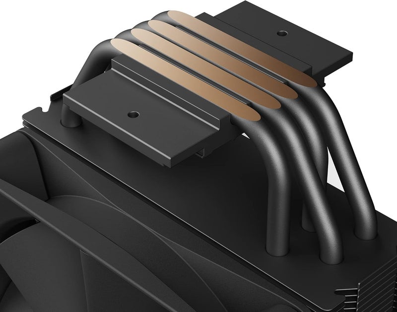 ان زد اكس تي NZXT T120 مبرد هواء للمعالج RGB - RC-TN120-B1 - مبرد سائل للمعالج RGB - أنابيب نحاسية موصلة - محامل ديناميكية سائلة - توافق مع AMD و Intel - اللون أسود - Image 3