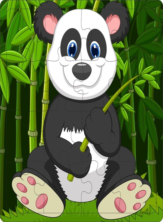 Fiddlys Fiddly's 16-Piece Wooden Jigsaw Puzzles for Kids Ages 3+, Double Layered Wooden Puzzles with Bright Front & Back Print (Animals Pack of 4) - Image 5