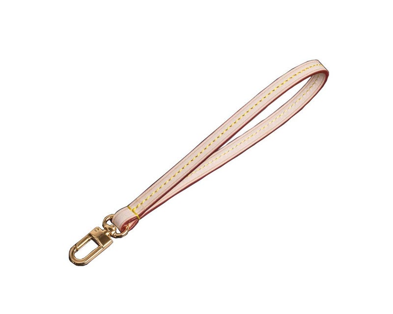 seventeenzone Replacement Hands-Free Wristlet Strap Vachetta Leather for Pochette Wallet and Clutch (Apricot) - Image 1