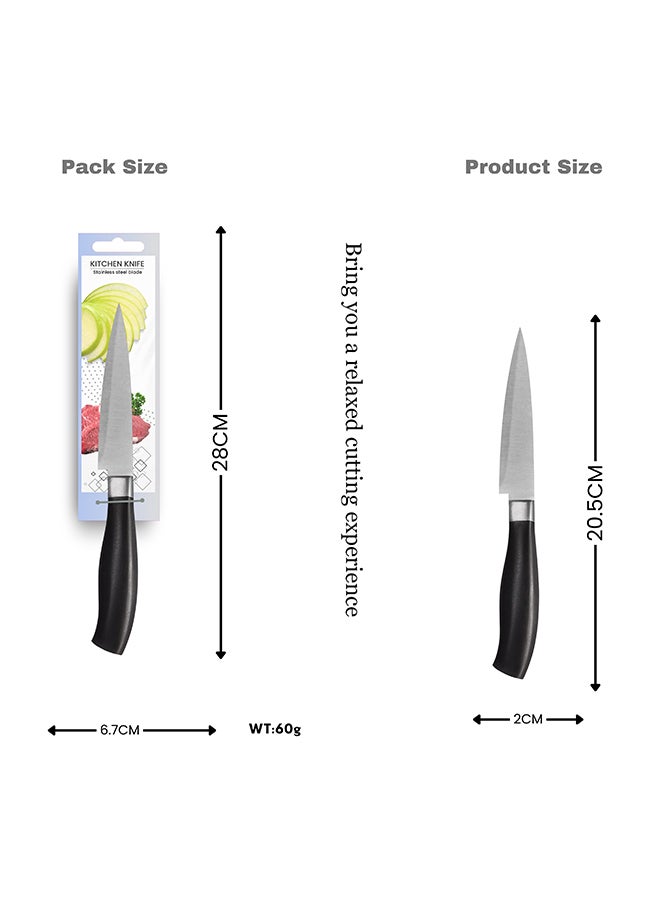 Feelings Stainless Steel Knife with Black Handle 9cm RC-KQ0796  - Image 2