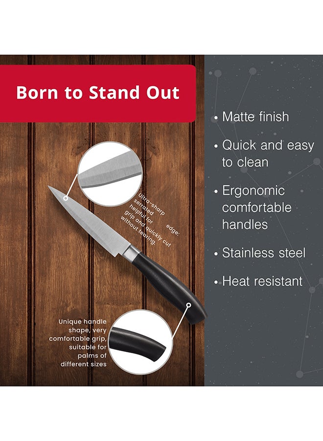 Feelings Stainless Steel Knife with Black Handle 9cm RC-KQ0796  - Image 3
