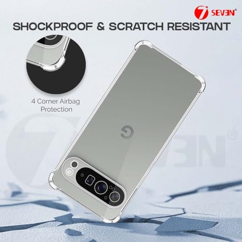 7-Seven 7SEVEN® Back Cover for Google Pixel 9 Pro 5G Transparent Mobile Back Case Shock Proof Design Camera Edges Protection Crystal Clear Phone Case Silicon Soft TPU and Flexible Bumper Phone Cover - Image 5