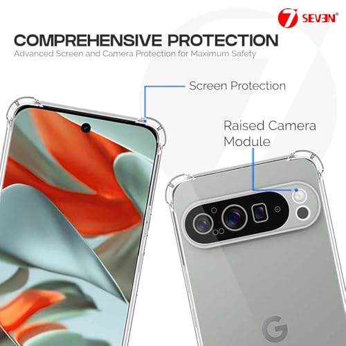 7-Seven 7SEVEN® Back Cover for Google Pixel 9 Pro 5G Transparent Mobile Back Case Shock Proof Design Camera Edges Protection Crystal Clear Phone Case Silicon Soft TPU and Flexible Bumper Phone Cover - Image 3