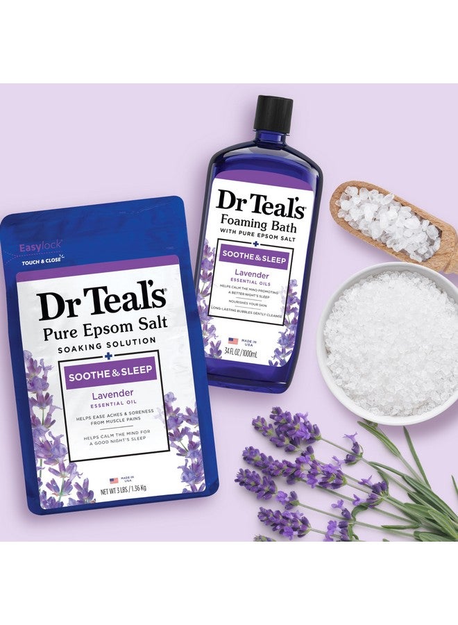 دكتور تيل حمام رغوي بملح المغنيسيوم النقي من دكتور تيلز، يهدئ وينام مع زيوت اللافندر العطرية، عبوة مزدوجة - Image 5