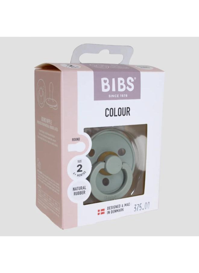 BIBS Pacifier – 1 Pack (Latex, Size 2, Sage)  - Image 1