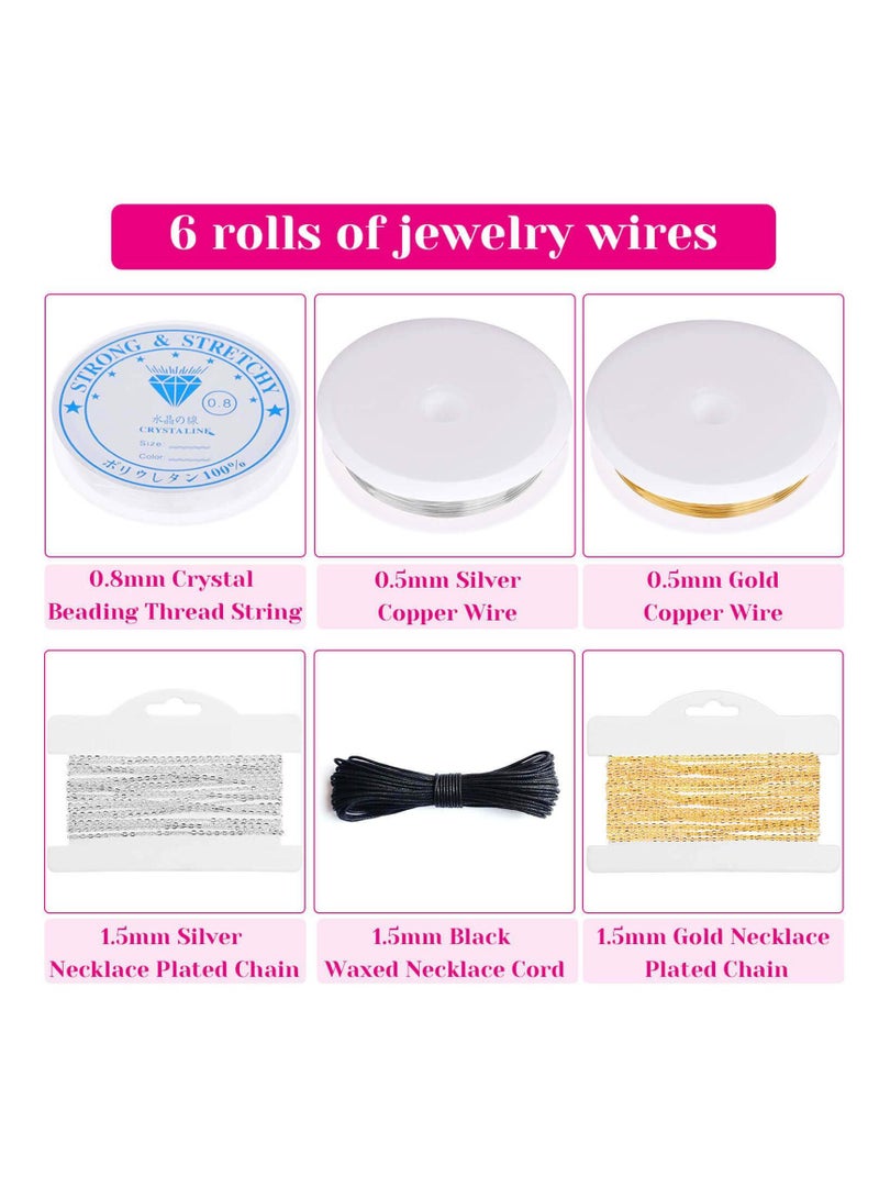واي آند دي Jewelry Making Kits for Adults, Supplies Kit with Tools, Earring Charms, Wires, Findings, and Helping Hands. Ideal Repair - Image 5
