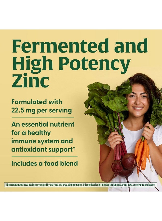 MegaFood Zinc Supplements - Vegan Immune Support Supplement With 22.5 mg High Potency Fermented Zinc - Made With Real Food - Gluten-Free, Kosher - 60 Tablets, 60 Servings - Image 3