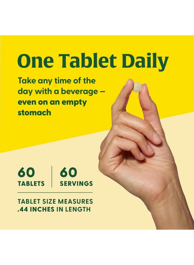 MegaFood Zinc Supplements - Vegan Immune Support Supplement With 22.5 mg High Potency Fermented Zinc - Made With Real Food - Gluten-Free, Kosher - 60 Tablets, 60 Servings - Image 5