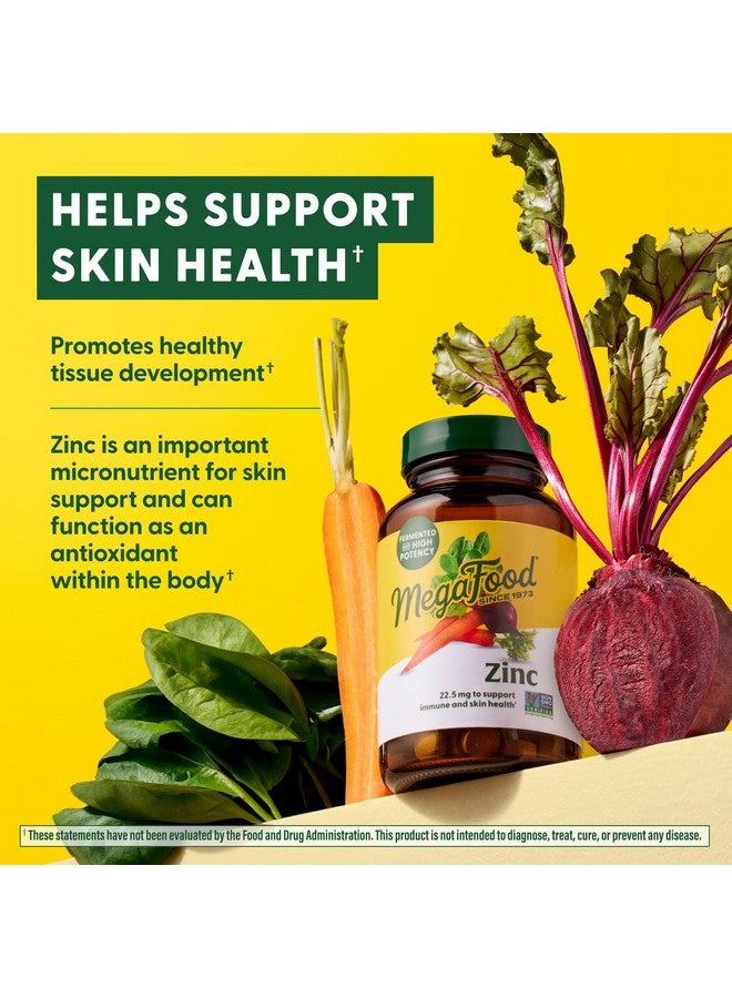 MegaFood Zinc Supplements - Vegan Immune Support Supplement With 22.5 mg High Potency Fermented Zinc - Made With Real Food - Gluten-Free, Kosher - 60 Tablets, 60 Servings - Image 4